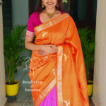 Pure Mashru Silk Kadhuva Saree with Hiran Motifs