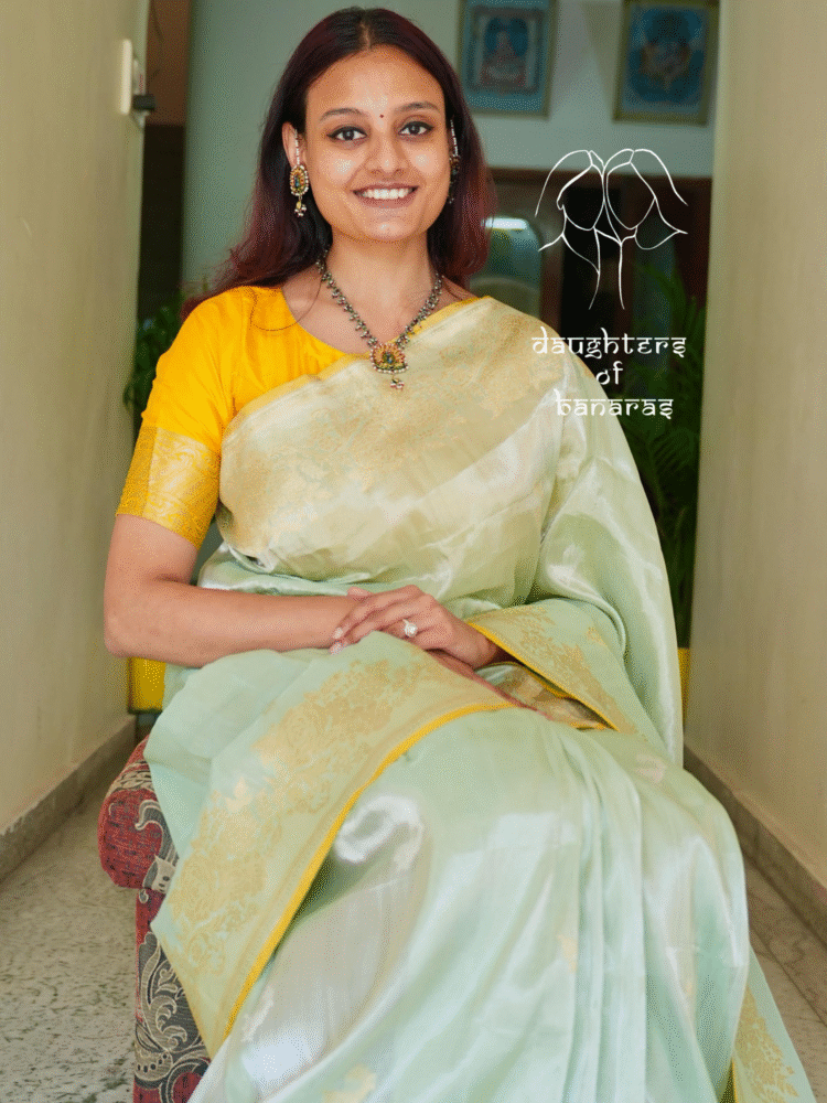 Pure Katan Tissue Sona Rupa Kadhuva Saree - Image 3