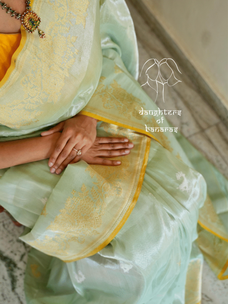 Pure Katan Tissue Sona Rupa Kadhuva Saree - Image 4