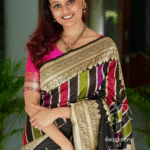 Pure Katan Silk Kadhuva Half-Half Saree