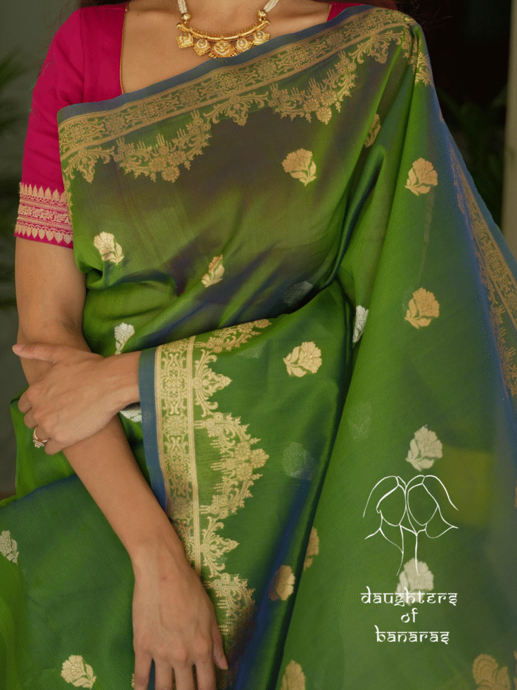 Pure Kora Silk Sona Rupa Kadhuva Saree - Image 2