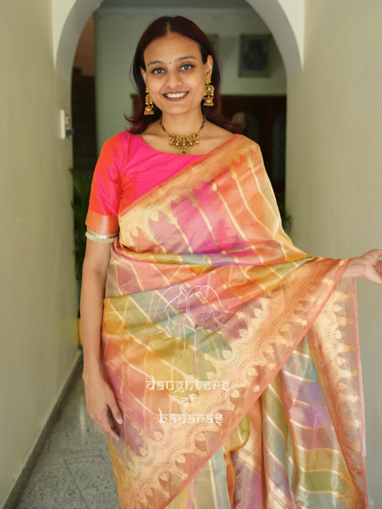 Pure Tissue Silk Rangkaat Kadhuva Saree