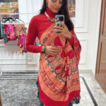 Pure Khaddi Georgette Rai Bandhej Meenakari Shikargah Saree